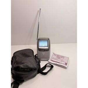 Vintage Casio TV-890B Portable LCD Color TV with Antenna & Carry Case – Works !
